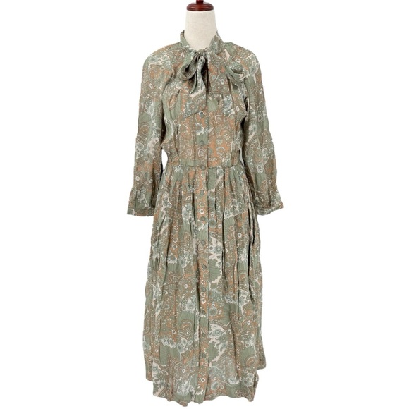 Buru Pink Label Paisley Floral Maxi Dress Extra Small - Picture 1 of 14